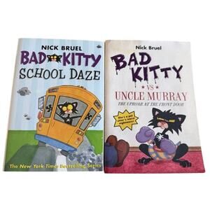Bad Kitty Book Bundle School Daze Uncle Murray Tasty Treats Nick Bruel